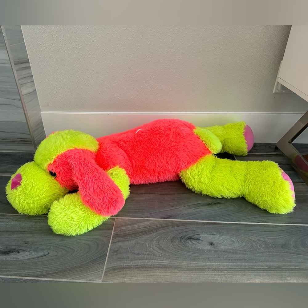 Neon dog floppy plush - toy factory - Picture 2 of 5